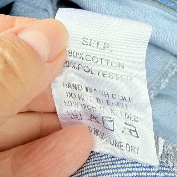 EUC Aaron & Amber Denim Tiered Mini Puff-Sleeve Dress - Picture 10 of 10